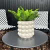 Bloempot bubbel - wit - ø15x15 cm