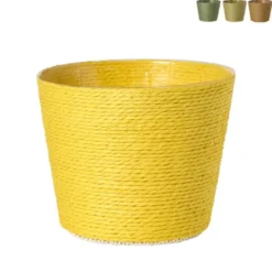 Bloempot mand groot - diverse varianten - ø13.5x11 cm