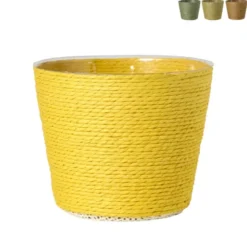 Bloempot mand klein - diverse varianten - ø12x9 cm
