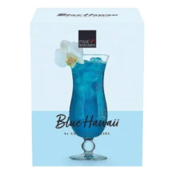 Blue Hawaii glas - 440 ml - set van 4