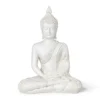 Boeddha beeld - wit - 27 cm