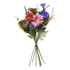 Boeket kunstbloemen - multikleur - 60 cm