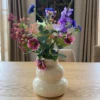 Boeket kunstbloemen - paars - 60 cm