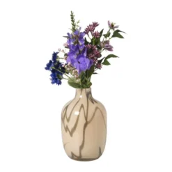 Boeket kunstbloemen - paars - 60 cm