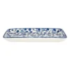 Bord blue print - flowers - 20x11 cm