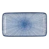Bord blue print - stripes - 20x11 cm