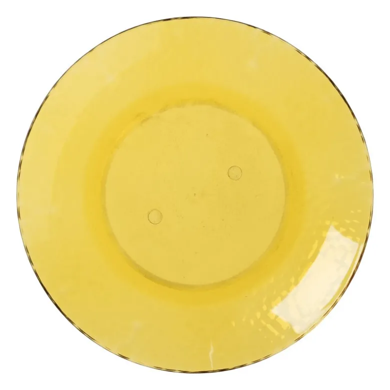 Bord dots - geel - ø20 cm