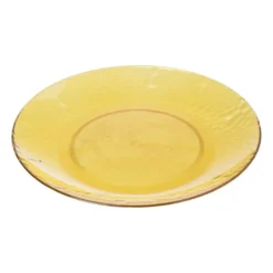 Bord dots - geel - ø20 cm