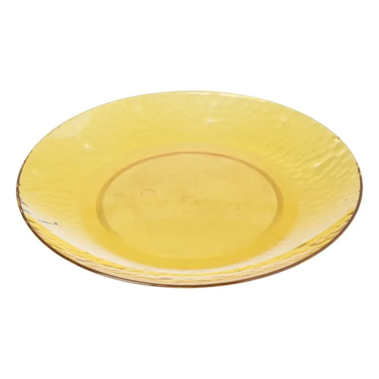 Bord dots - geel - ø20 cm