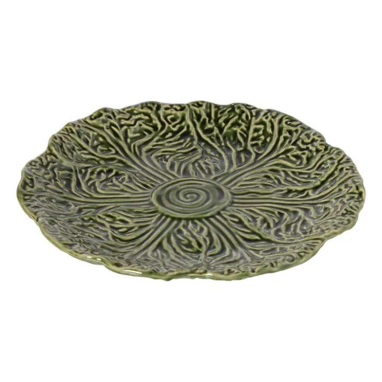 Bordje koolblad - groen - ø22x2.5 cm