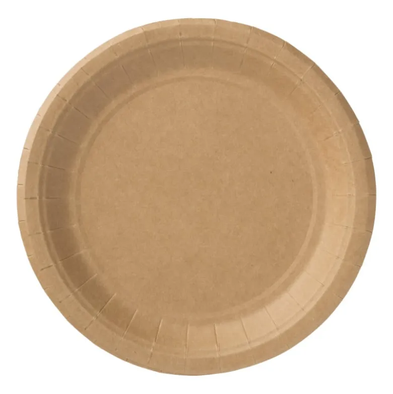 Bord kraftpapier - 10 stuks - 18,5 cm