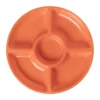 Bord met 4 vakken - oranje