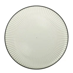 Bord streep - groen - ø22x1.5 cm