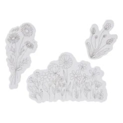 Borduurpatronen bloemen - set van 4