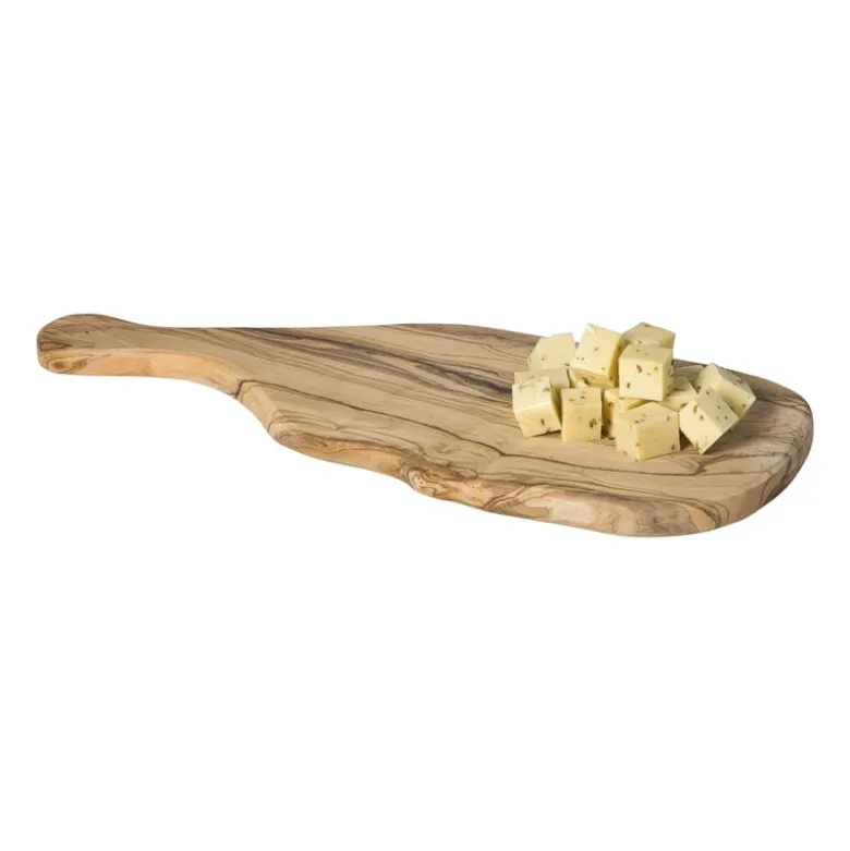 Borrelplank olijfhout XL - bruin - 46x19 cm