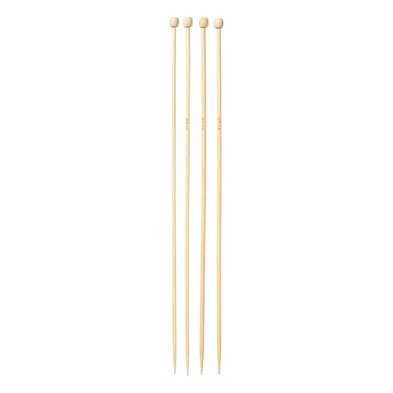 Breinaalden 4 & 4.5 mm - bruin - set van 2