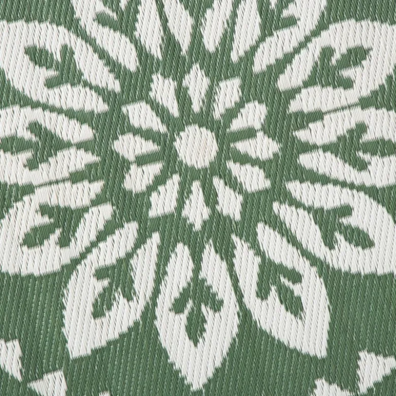 Buitenkleed bloem - groen - ø150 cm