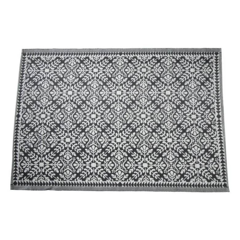 Buitenkleed ethnic - zwart - 160x230 cm