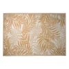 Buitenkleed leaves - geel - 160x230 cm