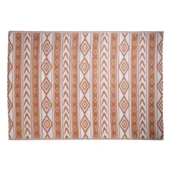 Buitenkleed tribal - bruin - 160x230 cm