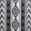 Buitenkleed tribal - zwart - 160x230 cm