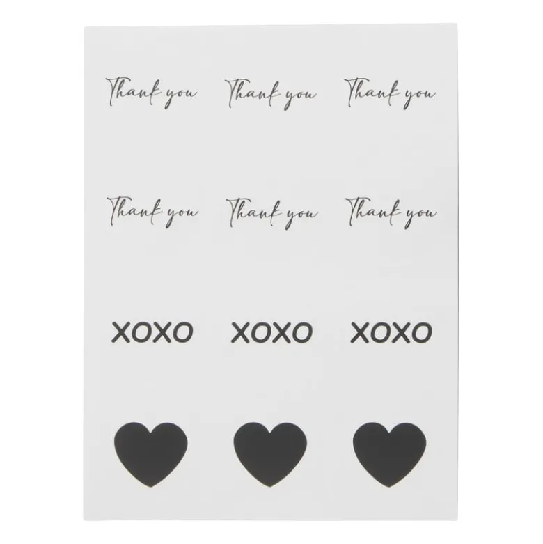 Cadeauzakjes met stickers - set van 6 - 21x12x7 cm