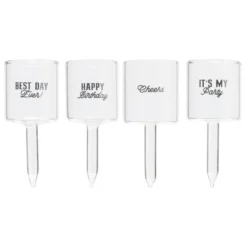 Caketopper shotglazen - set van 4