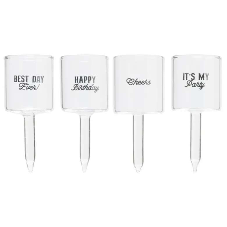 Caketopper shotglazen - set van 4