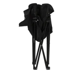 Campingstoel compact - zwart - 65x62x55 cm