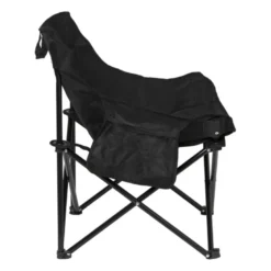 Campingstoel compact - zwart - 65x62x55 cm