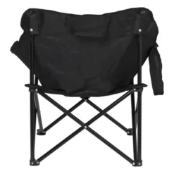 Campingstoel compact - zwart - 65x62x55 cm