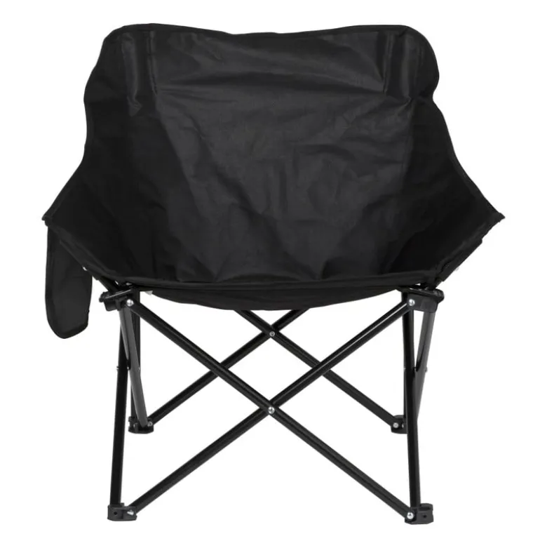 Campingstoel compact - zwart - 65x62x55 cm