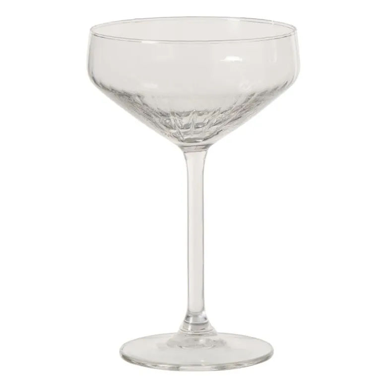 Champagnecoupe plisse - transparant - 290 ml