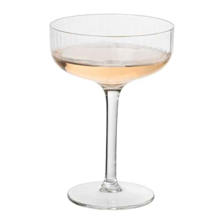 Champagnecoupe ribbel - glas - 200 ml