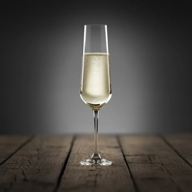 Champagneglas kristal - set van 4 - 200 ml