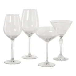 Champagneglas plisse - transparant - 210 ml
