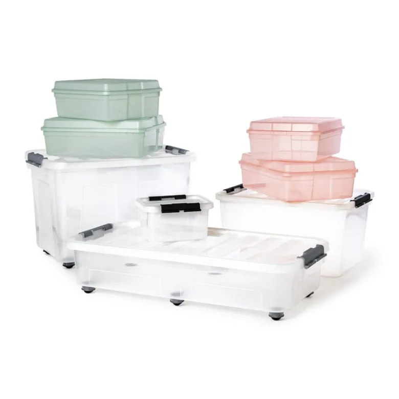 Clipbox met wieltjes - 75 liter - 57x39.5x40 cm