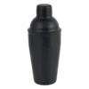 Cocktail shaker - zwart - 8,5x21 cm