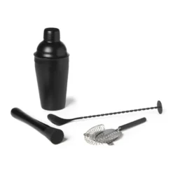 Cocktail stamper - zwart - 20,5x3,2 cm