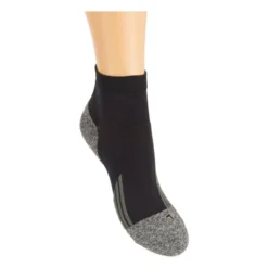 Coolmax enkelsokken - 35/38 - zwart/grijs - 2 paar