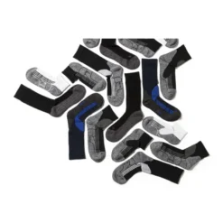 Coolmax sportsokken 35/38 - zwart/grijs - 2 paar