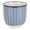 Cup blue print - stripes - 150 ml