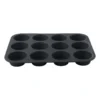 Cupcakevorm siliconen - grijs - 33x25x3 cm