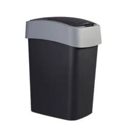 Curver flip bin prullenbak - grijs - 45 liter