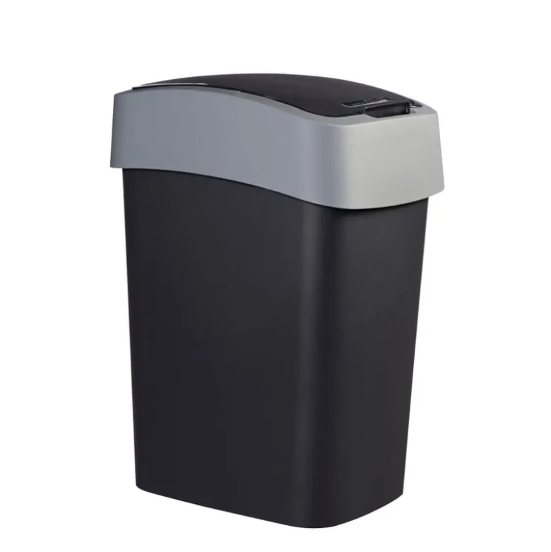 Curver flip bin prullenbak - grijs - 45 liter