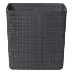 Curver jute opbergmand cube - 17 liter - grijs