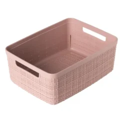 Curver jute opbergmand S - 5 liter - roze
