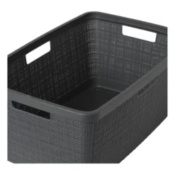 Curver jute wasmand - 46 liter - grijs