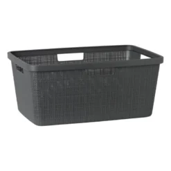 Curver jute wasmand - 46 liter - grijs