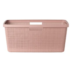 Curver jute wasmand - 46 liter - roze